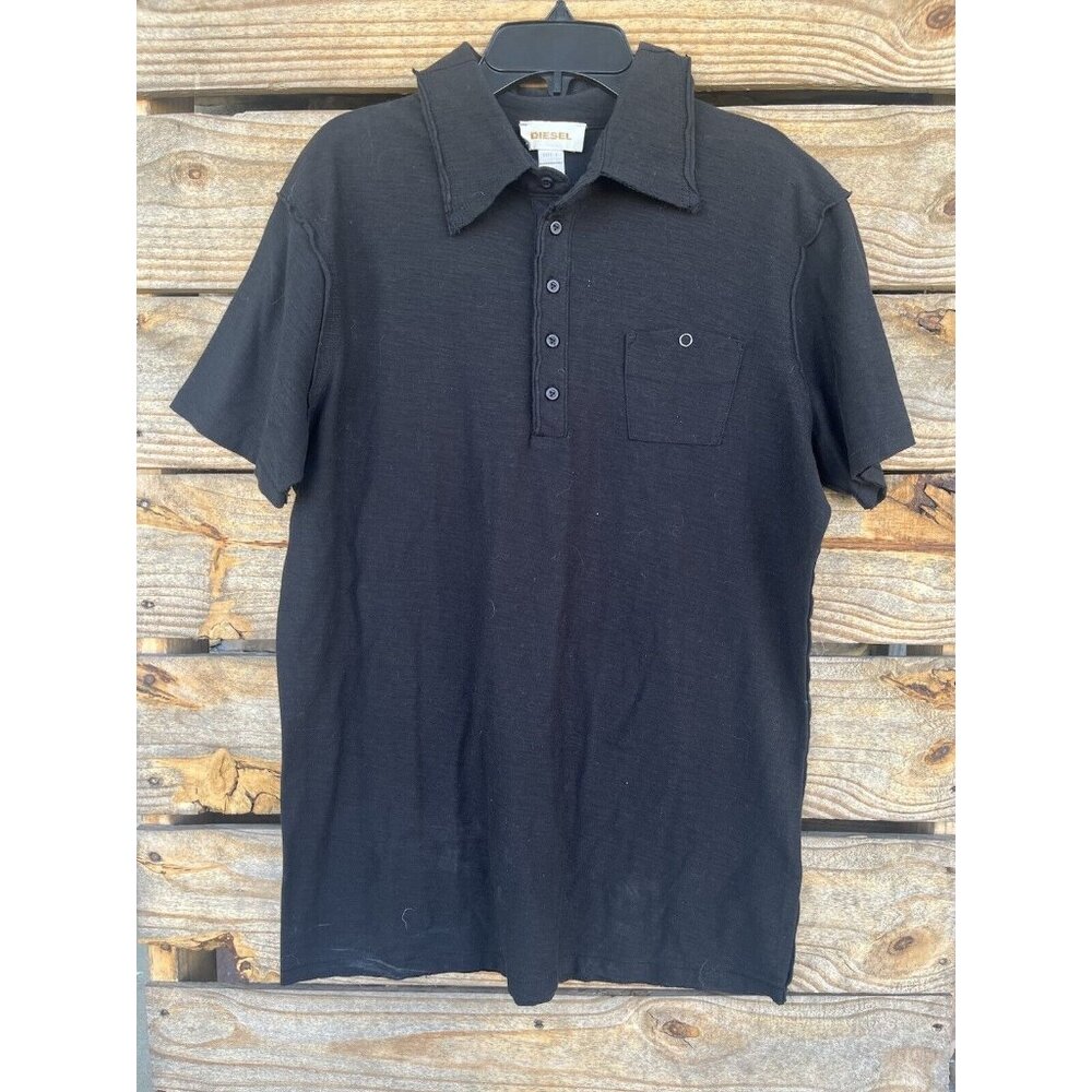Diesel‎ Black Polo Shirt Mens Large
